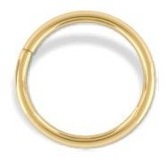 [93932138] Anilla Redonda 32 mm. Metal (Oro, Unidad)