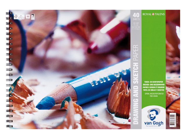 Bloc Dibujo 40 Hojas 29,7 x 42 cm. 160 gr. Van Gogh Talens