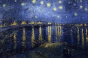 Pintar con Diamantes -Noche Estrellada sobre el Ródano, Van Gogh- Bastidor 40 x 50 cm. Figured´Art