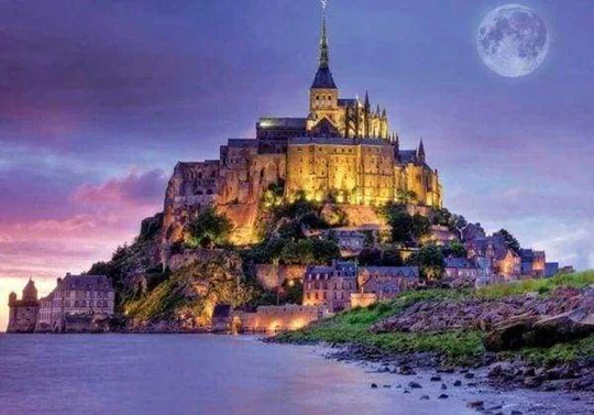Pintar con Diamantes -Mont Saint Michel- Bastidor 40 x 50 cm. Figured´Art