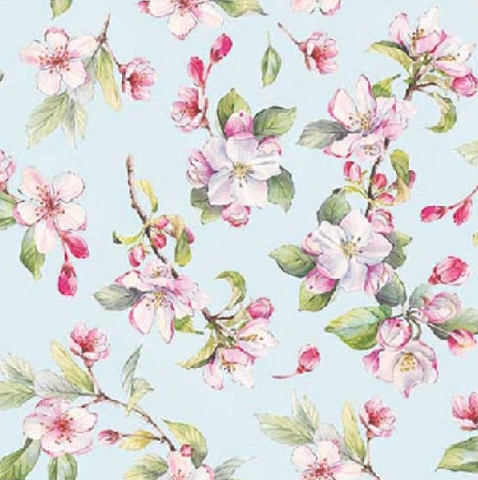 Servilleta 33 x 33 cm. -Spring Blossom Blue-