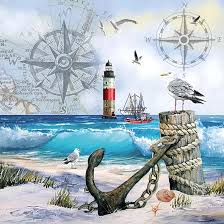 Servilleta 33 x 33 cm. -Anchorage-