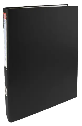 [PC140-02] Carpeta Cartón Forrado Folio A4 con 4 Anillas Main Paper (Negro )