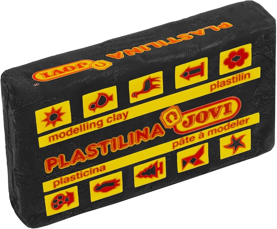 [7015] Plastilina Vegetal Pastilla 50 gr. Jovi (Negro )
