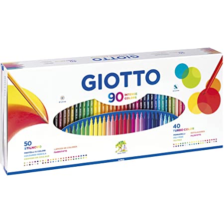 Set Rotuladores TurboColor + Lápices Stilnovo (90 pzs.) Giotto