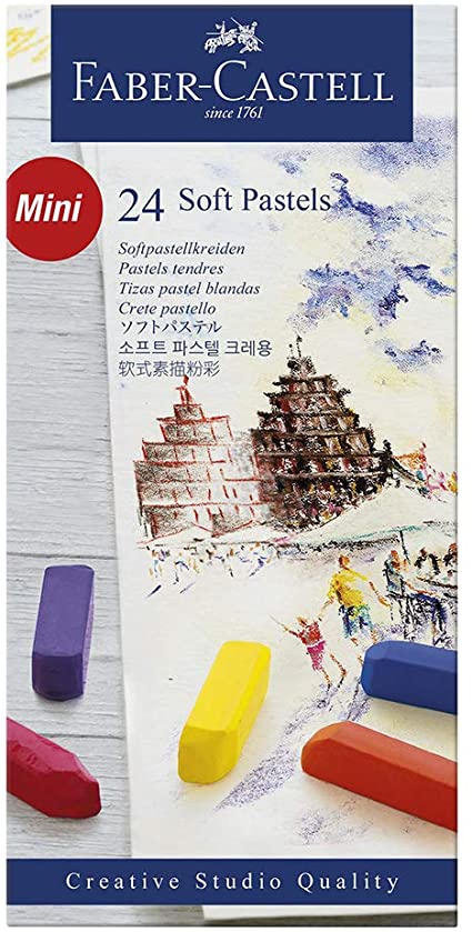 Estuche 24 Pastel Blando Mini Creative Studio Faber-Castell