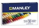 Estuche Ceras 30 Colores Manley