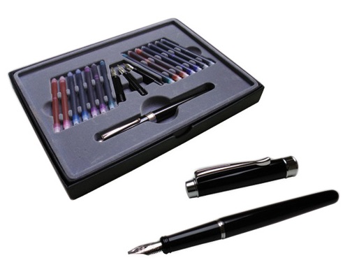 Set Caligrafía Pluma + 3 Plumines + 14 Cartuchos Artist