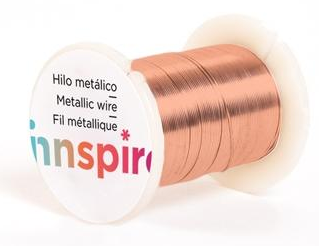 Hilo Cobre color Cobre 0,25 mm. (Rollo 28 m.)