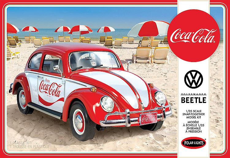 Coche 1/25 -Volkswagen Beetle Coca-Cola- Polar Lights