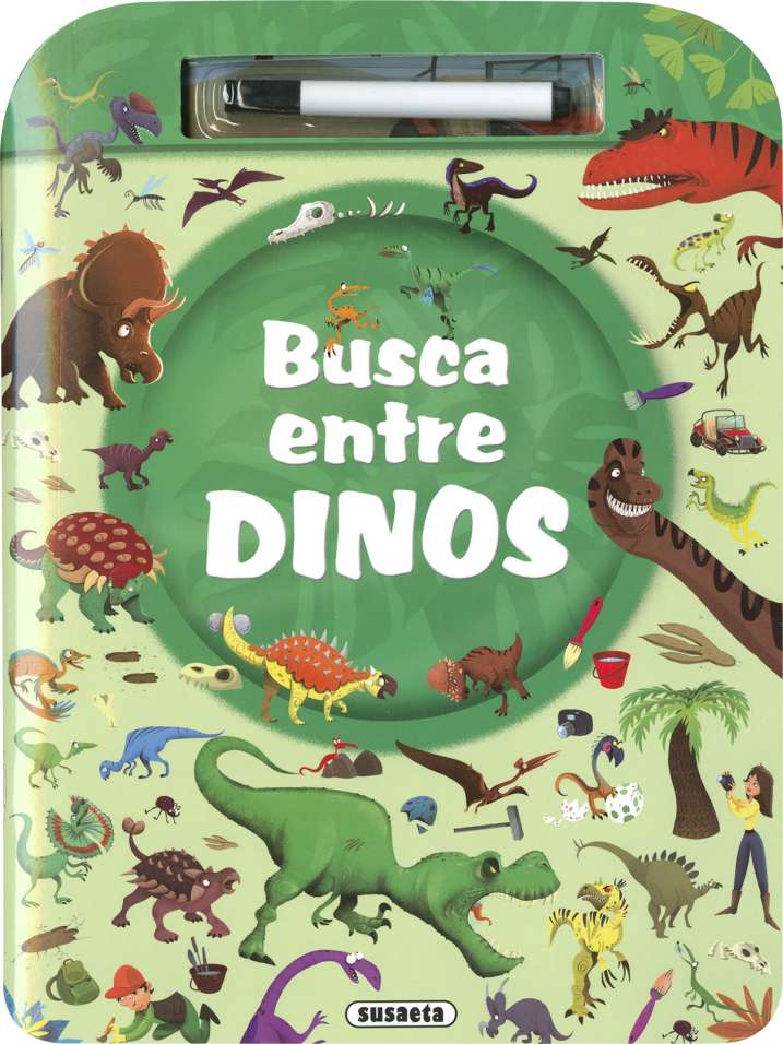 Busca, Señala y Borra -Dinosaurios- Susaeta Ediciones