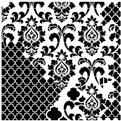 [GCS001] Plantilla Stencil 45 x 45 Home Decor -Grunge Midi- Cadence