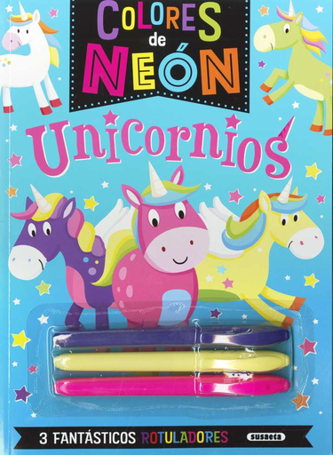 [S3576004] Colores de Neón -Unicornios- Susaeta Ediciones
