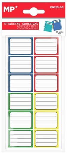 [PN125-03] Etiquetas Adhesivas Personalizables 25 x 35 mm.