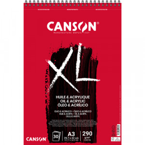[400110402] Bloc -XL Acrílico / Oleo- 30 Hojas A3 29,7 x 42 cm. 290 gr. Canson