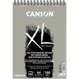 [400110395] Bloc - XL Touch Gris- 40 Hojas A4 21 x 29,7 cm. 160 gr. Canson