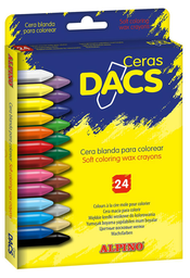 [DA050295] Estuche Ceras 24 Colores Dacs Alpino