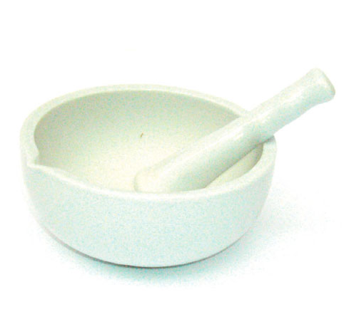 [4350081] Cuenco Almirez Porcelana 9,3 cm.  Mezcla Pigmento
