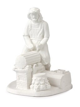 [ALA 0610] Leñador 17 cm. Escayola