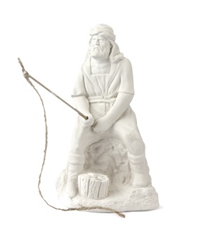 [ALA 0808] Pescador 18 cm. Escayola