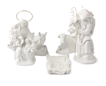 [ALA 1002] Figuras Nacimiento Hebreo 21 cm. (sin Cuna) Escayola