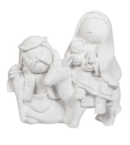 [ALA 0325] Huida Egipto Infantil 12 cm. Escayola
