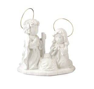 [ALA J-804] Nacimiento Infantil Compacto 12 cm. Escayola