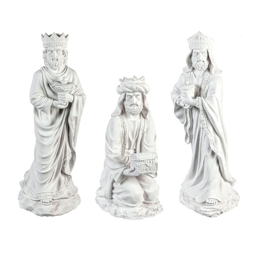 [ALA 0008] Figuras Reyes Magos 72 cm. (3 pzs.) Escayola
