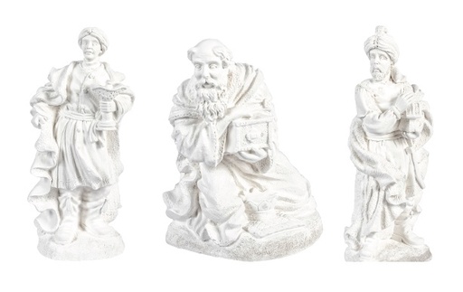 [ALA 0601] Figuras Reyes Magos 28 cm. (3 pzs.) Escayola