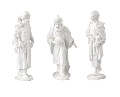 [ALA 0807] Figuras Reyes Magos 26 cm. (3 pzs.) Escayola