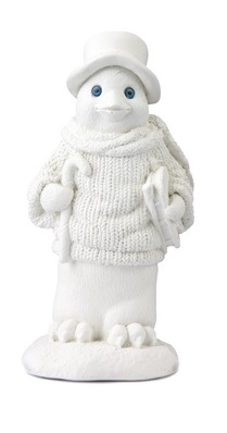 [ALA 0605] Pingüino Sombrero 16 cm. Escayola