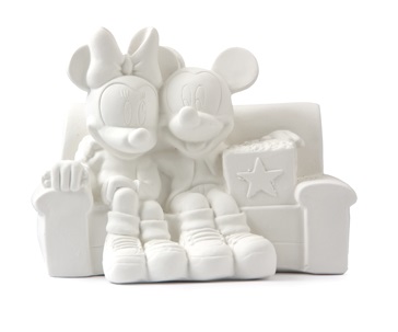 [ALA 9415] Mickey y Minnie Sofá 12 cm. Escayola