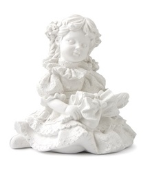 [ALA 3510 A] Niña Volantes Sentada 10 cm. Escayola