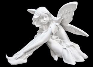 [ALA 9807] Ninfa Sentada 24 cm. Escayola