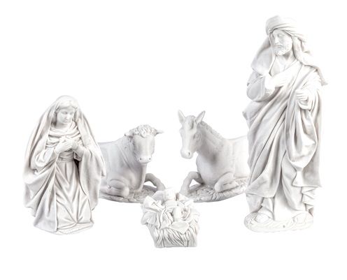 [ALA SM-09] Nacimiento Hebreo 30 cm. (5 pzs.) Marmolina