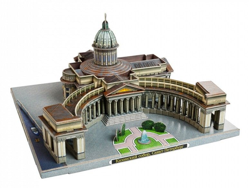 [597] Kit Construcción -Catedral Ntra. Señora de Kazan, San Petersburgo- Clever Paper