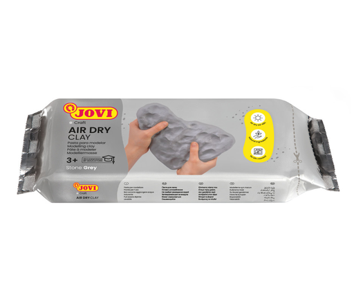 [86G] Pasta de Modelar Gris Air Dry Clay 1 Kg. Jovi
