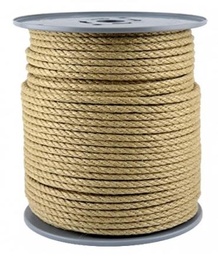 [30060] Maroma Cáñamo 4 Cordones 6 mm. (1 Mt.)