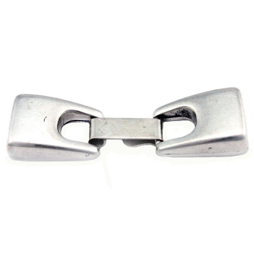 [30604] Cierre Plano Pulsera Pase 10 mm. Baño Plata
