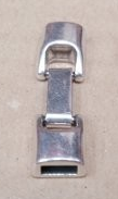 [30606] Cierre Plano Pulsera Pase 6 mm. Baño Plata