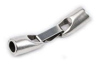 [21720] Cierre Zamak Pulsera Redondo Pase 6 mm. Bañado Plata