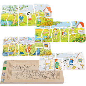[17150] Puzzle Madera -Las 4 Estaciones- Beleduc