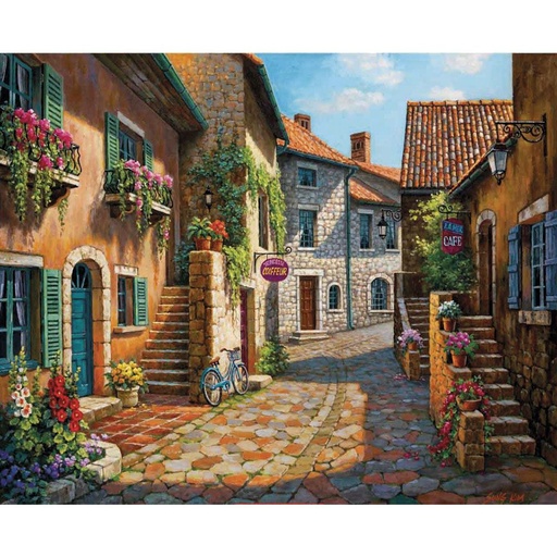 [SG-9376] Pintar Por Números -Normandy in Spring- Bastidor 40 x 50 cm. Alex Bog
