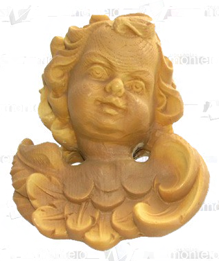 [963] Figura Poliuretano -Cabeza Angel- 15 x 12 cm.