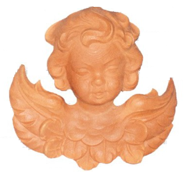 [953] Aplique Poliuretano -Cabeza Angel- 25 x 25 cm.