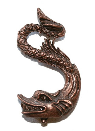 [5687] Soportes Delfín Bronce (2 pzs.) Amati