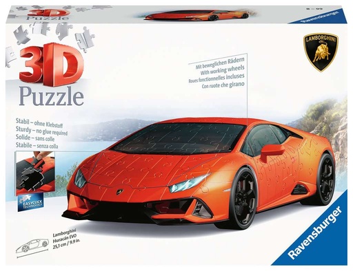 [11238 8] Puzzle 3D Midi 108 piezas -Lamborghini Huracán EVO- Ravensburger