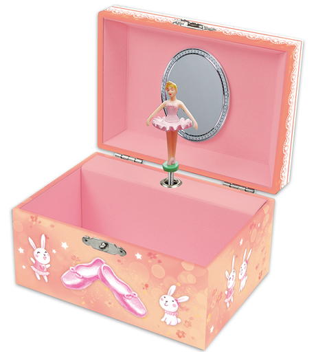[43513] Caja Joyero Musical -Bailarina Conejitos-