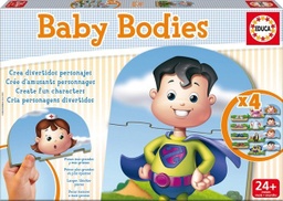 [16222] Set 4 Minipuzzles Baby Bodies Educa