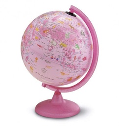 [45152] Esfera Terrestre -Pink Zoo- 25 cm. Con Luz